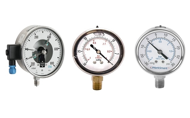 Những loại Đồng hồ đo áp suất chân không cơ bản 