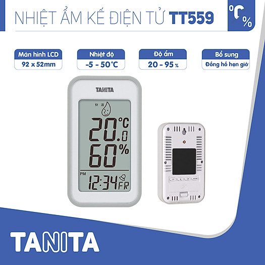 Đồng hồ đo nhiệt độ và độ ẩm Tanita TT559